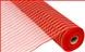 Poly Faux Jute Deco Mesh Ribbon : Red, Natural Beige - 21 Inches x 10 Yards (30 Feet)